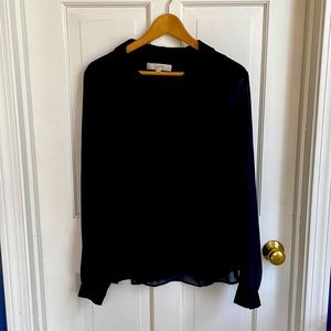 Navy Blue Blouse